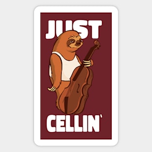 Funny Solth Chello Player Magnet